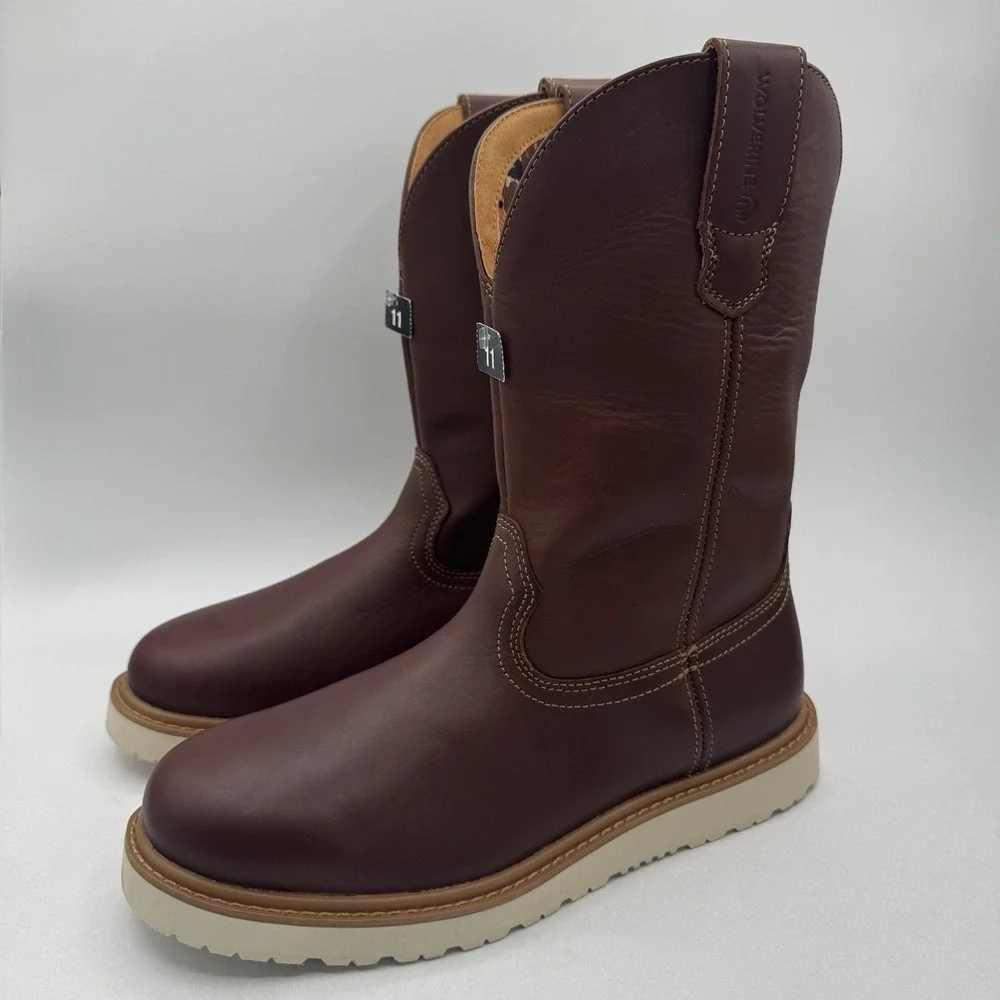 Wolverine‎ Jordan Davis Bronc Wellington Boots Men's Size 11 M Brown Leather